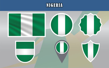 Discover the National Flag of Nigeria in this vibrant vector design, featuring its iconic green and white stripes. Perfect for educational, cultural, and international projects.