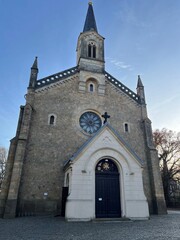 The Holy Cross Church in Görlitz is a beautiful example of Gothic architecture, known for its historical significance and stunning details in the heart of the city.