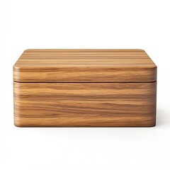 Wooden box with a striped design, showcasing elegant craftsmanship and minimalistic style.