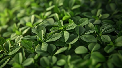 A sharp focus on dried fenugreek leaves