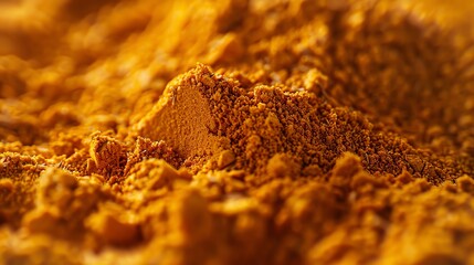 An intricate shot of dried mango powder