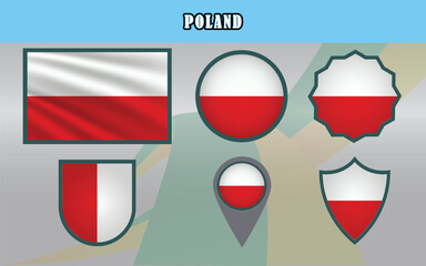 Showcase the National Flag of Poland with this elegant vector design, featuring its iconic red and white colors. Ideal for educational, cultural, and international projects.