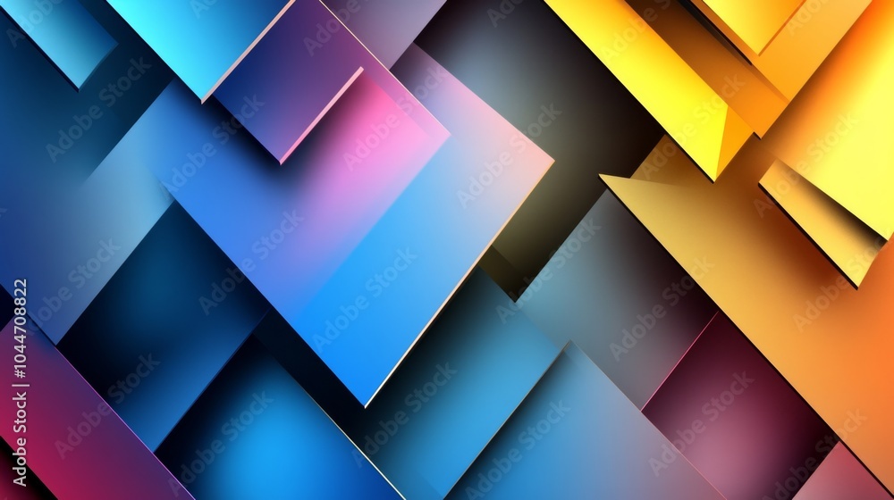 Poster vibrant geometric patterns background for modern art