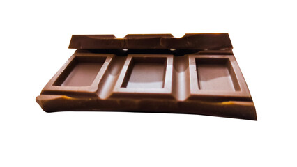 chocolate bar isolated on blank background