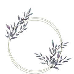 FRAME FLORAL WATERCOLOR BACKGROUND ABSTRACT