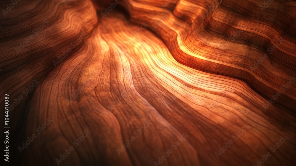 Poster vibrant patterns of wood with diffused lighting
