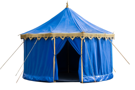circus tent on isolated transparent background