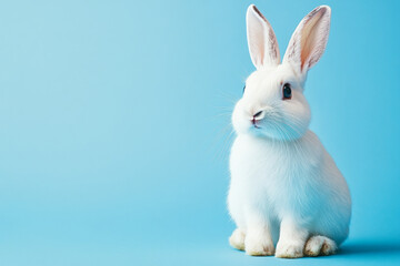 Obraz premium Chic Minimalistic Modern Easter Bunny Wallpaper for a Fresh Spring Aesthetic