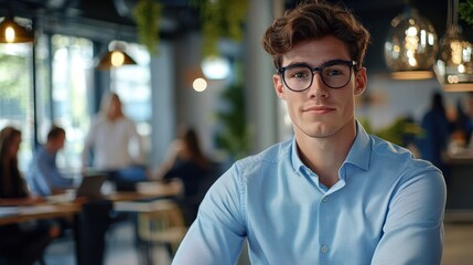 Fototapeta premium The Young Professional With Glasses