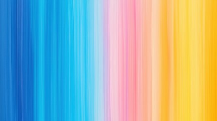 Obraz premium A vibrant, abstract artwork showcasing vertical streaks of blue, pink, and yellow, creating an energetic and uplifting feel.