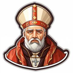 Obraz premium Festive Spirit: A Priest in Christmas Attire 2 of 103