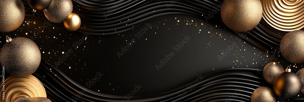 Aufkleber Curving snake design in sleek minimal style with abstract festive details like modern geometric shapes and soft glowing lanterns Stock Photo with side copy space