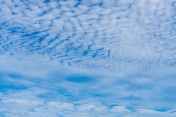 Obraz premium 秋の青空と雲のコントラスト60