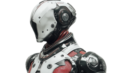 blue robot isolated on a white background