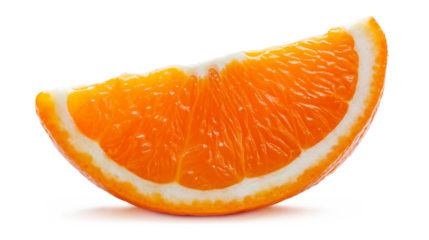 An orange-isolated on a white background