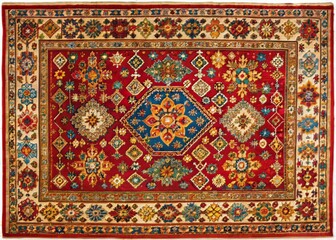 Vibrant Turkish Knotted Rugs in Rich Colors Perfect for Home Decor and Interior Design Inspiration