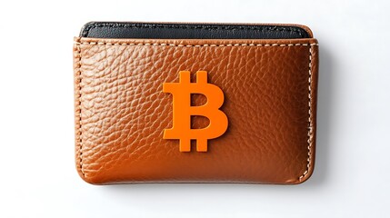 Stylish bitcoin wallet a modern accessory for cryptocurrency enthusiasts embracing digital finance trends