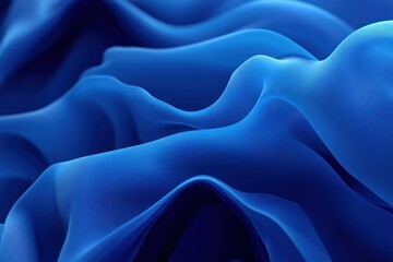 Obraz premium Smooth Blue Fabric Texture for Design Projects