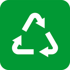 Recycle icon. Trash symbol. Recycling sign, symbol Isolated Vector illustration.