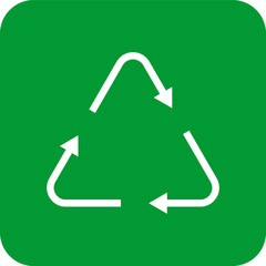 Recycle icon. Trash symbol. Recycling sign, symbol Isolated Vector illustration.