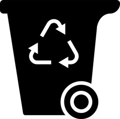 Recycle icon. Trash symbol. Recycling sign, symbol Isolated Vector illustration.