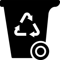 Recycle icon. Trash symbol. Recycling sign, symbol Isolated Vector illustration.