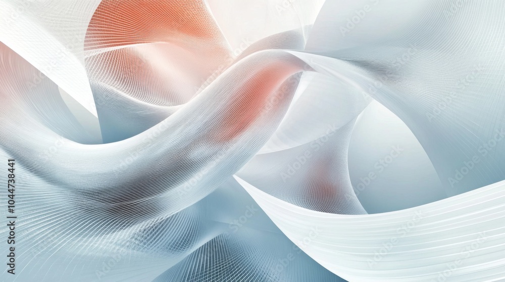 Poster elegant geometric patterns in soft focus light