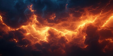 Thunderstorm Sky with Lightning