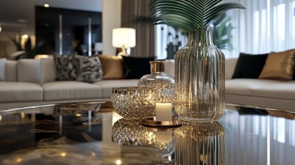 Modern Home Interior with Detailed Textures and Decor