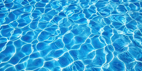 Seamless texture of blue pool water surface with ripples