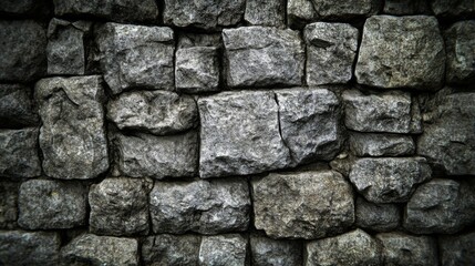 Obraz premium High Contrast Stone Wall Texture Background