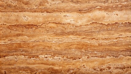 Fototapeta premium Travertine surface with brown and reddish brown hues, silhouette