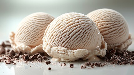 Minimalistic Melting Ice Cream Scoops Presentation