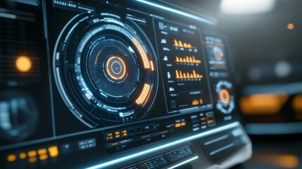 Modern Financial Management Interface with Charts