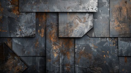Detailed image of a rusted metal surface featuring multiple holes, emphasizing its rugged and weathered character. Grunge aesthetic concept