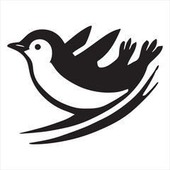 Obraz premium Little Blue Penguin Vector illustration in black and white