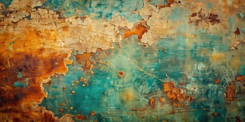 Aerial View of Scratched and Stained Grunge Background with Space for Text, Perfect for Creative Projects, Vintage Designs, and Unique Graphic Displays