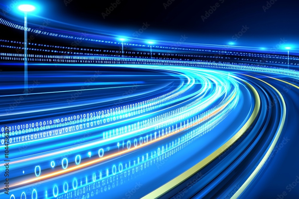 Poster concept of future digital transformation, disruptive innovation, and agile business methodology high