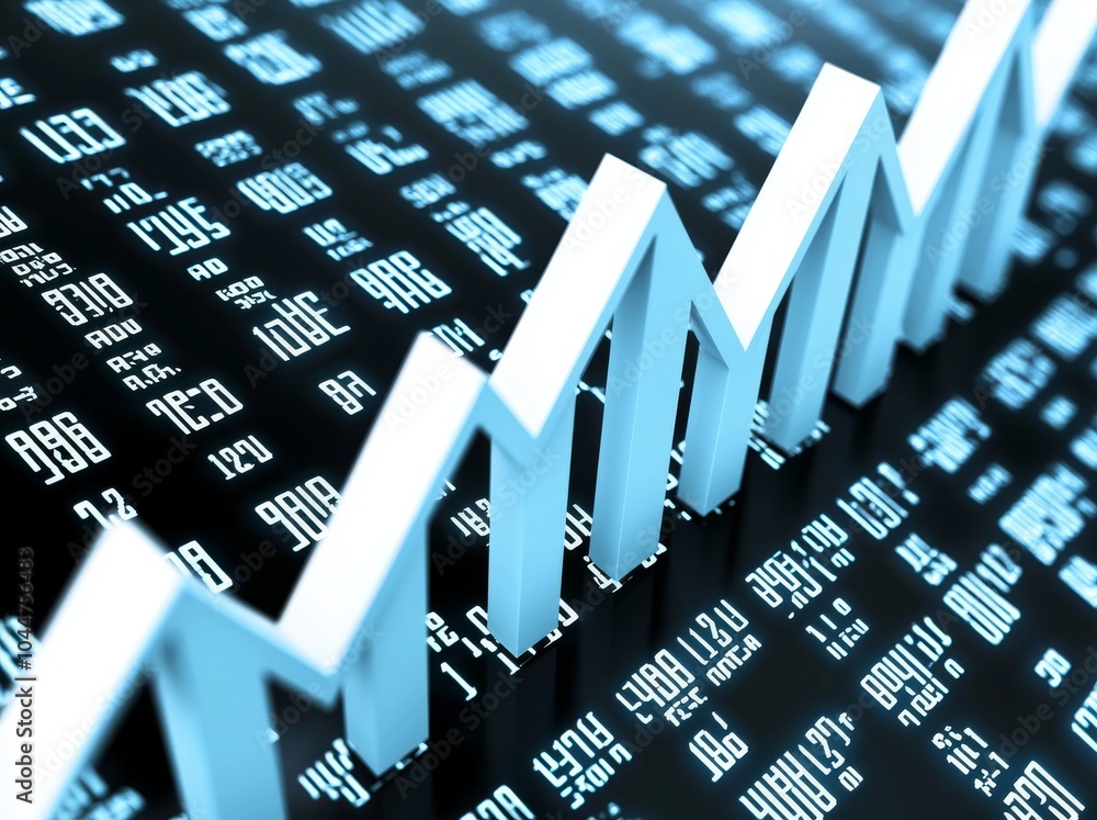 Poster an analysis of financial business data graphs. chart analytics concept.