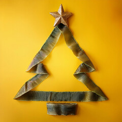 AI art, Christmas tree background