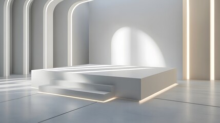 Fototapeta premium Futuristic podium for product display