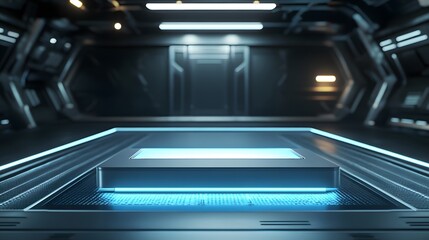 Futuristic  podium for product display