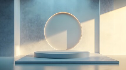 Fototapeta premium Futuristic podium for product display