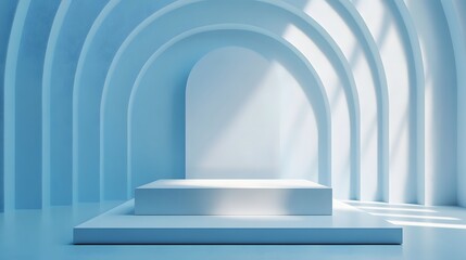 Fototapeta premium Futuristic podium for product display