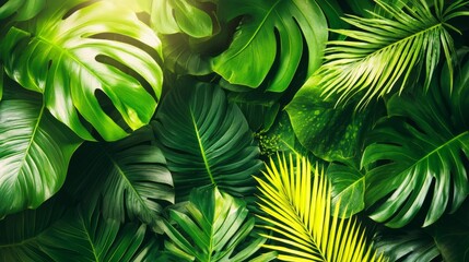 Lush Greenery with Vibrant Colors in Studio Lighting