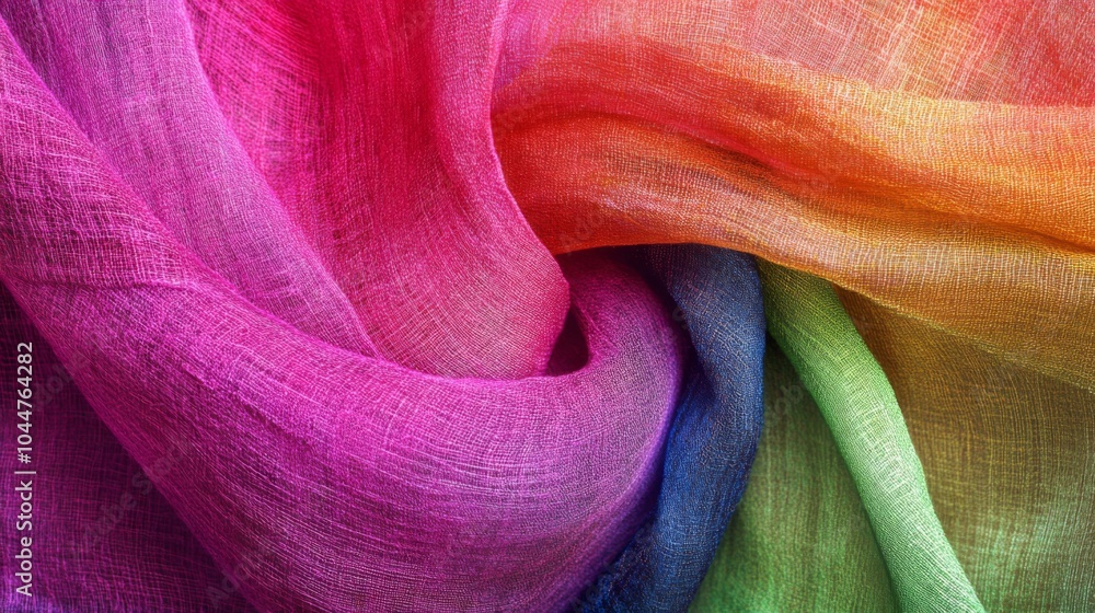 Poster vibrant textures with soft shadows and colorful layers