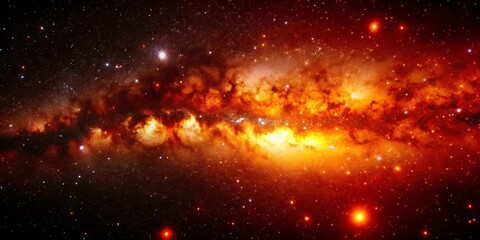 Naklejka premium Milky Way Galaxy With Stars and Space