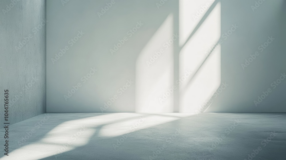 Aufkleber abstract light background with soft shadows a minimalist interior featuring ample copy space ideal f