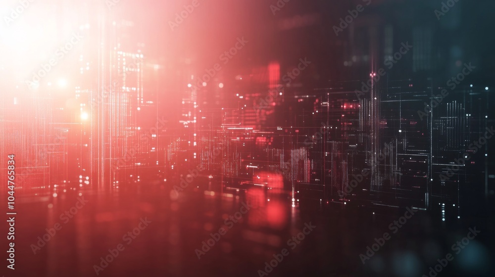 Poster smooth gradient technology background with studio lighting