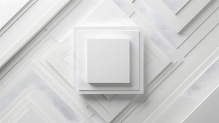 Abstract white square shape with futuristic concept background